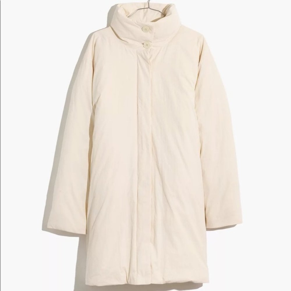 Madewell Cream Puffer Jacket